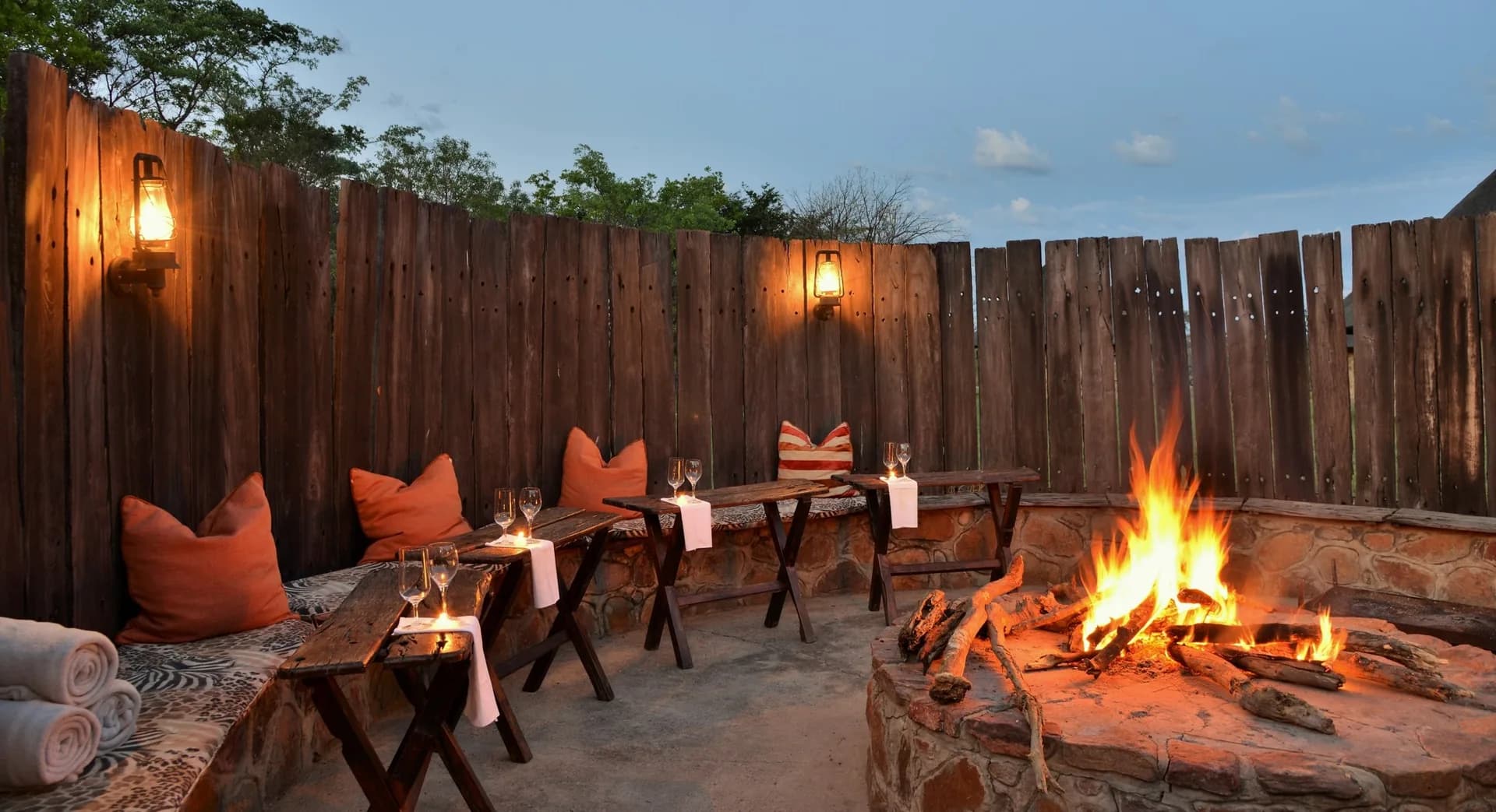 Kampvuur Safaris Private Boma Campfire Hearth