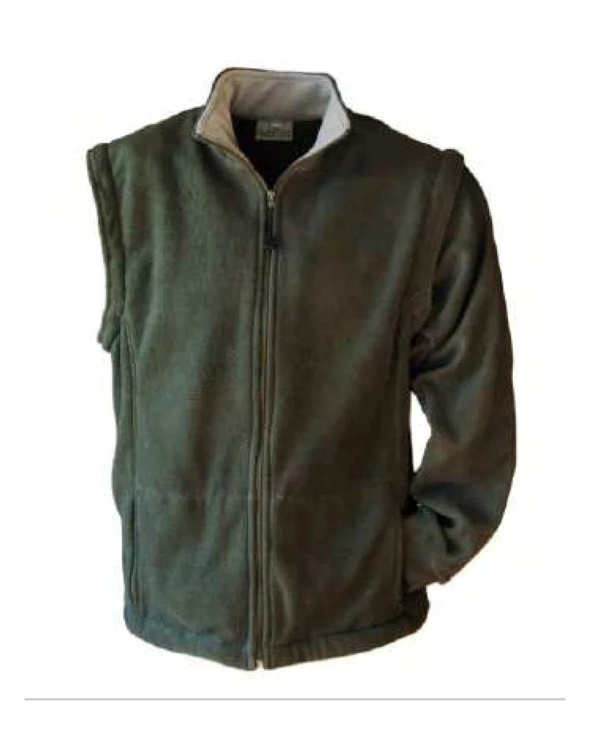 Ladies Polar Fleece Top with Zip-Off Sleeves & Pockets - View 1