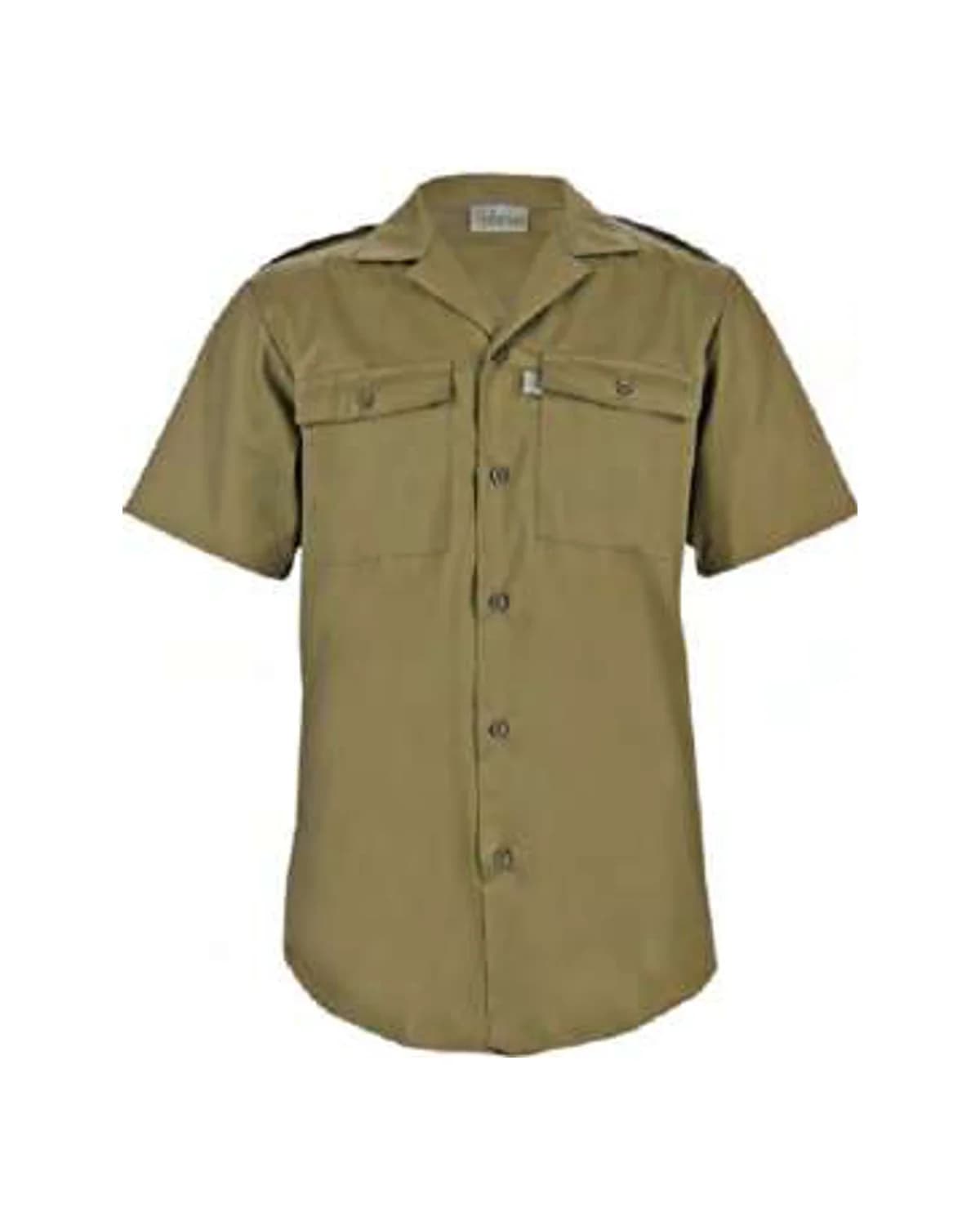 Men's Tracker Bush Shirt - Gladneck Short Sleeve with Epaulettes - View 1