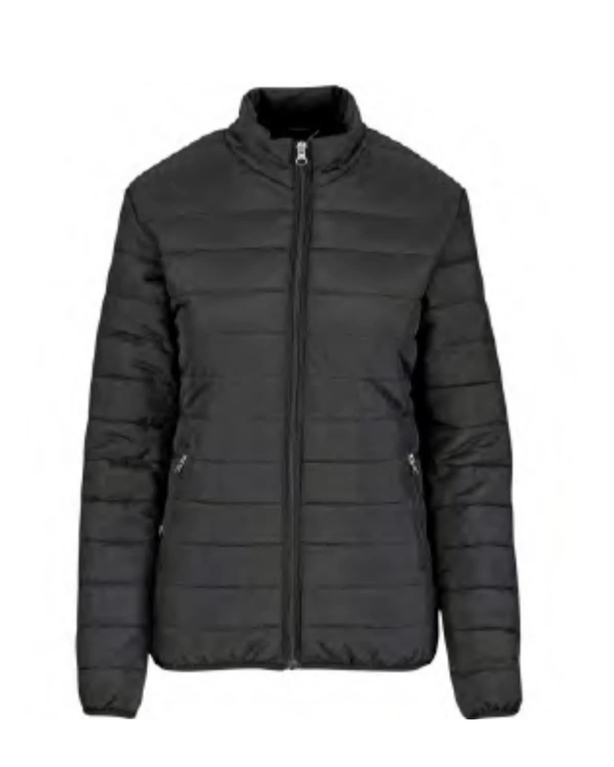 Men's Hooded Puffer Jacket - Black - View 1