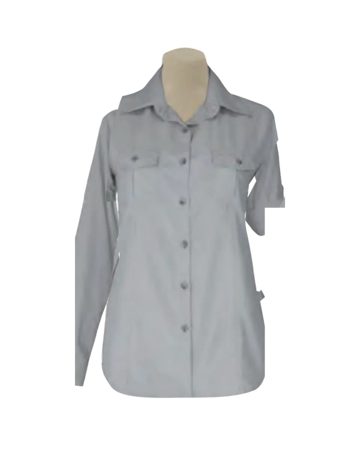 Ladies Classic Shaped Bush Shirt with Back Vent - View 1