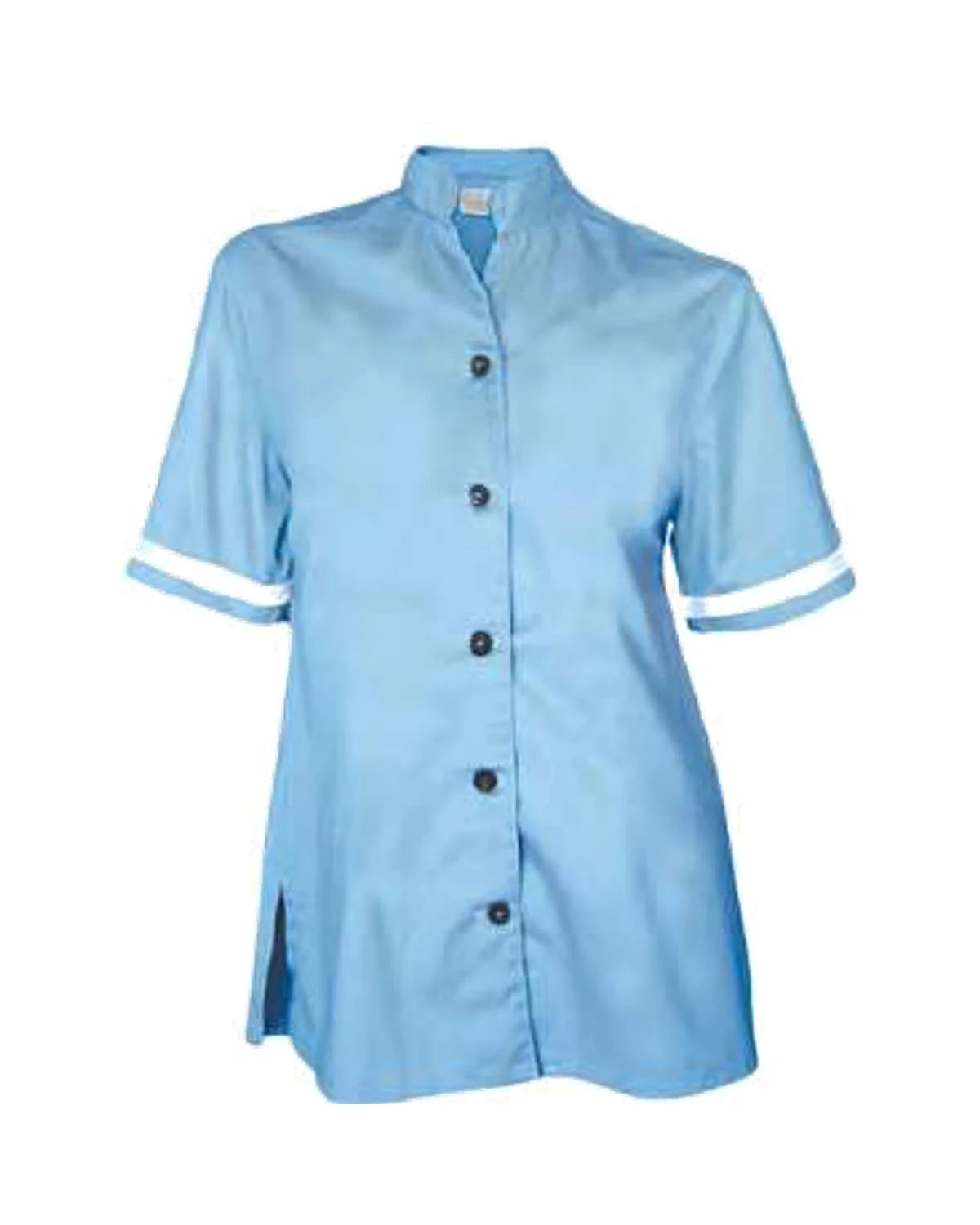 Ladies Open Neck Service Shirt SS (Optional Pockets & Trim)