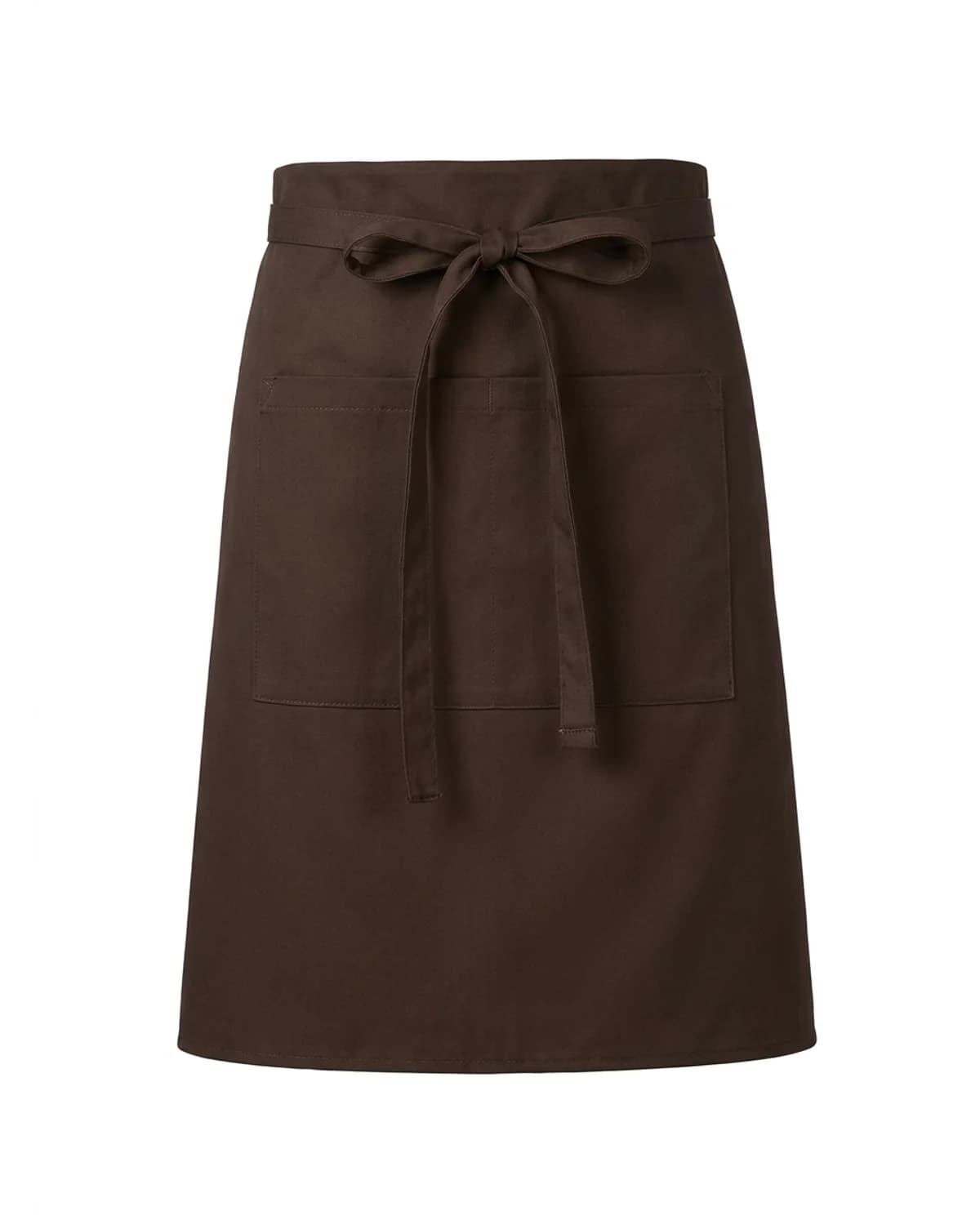 Bar Apron with Pocket & Optional Contrast Stripes