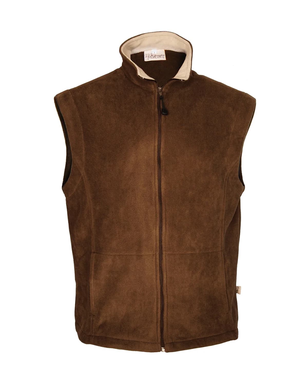 Unisex Polar Fleece Top With Pockets:  Sleeveless - View 1