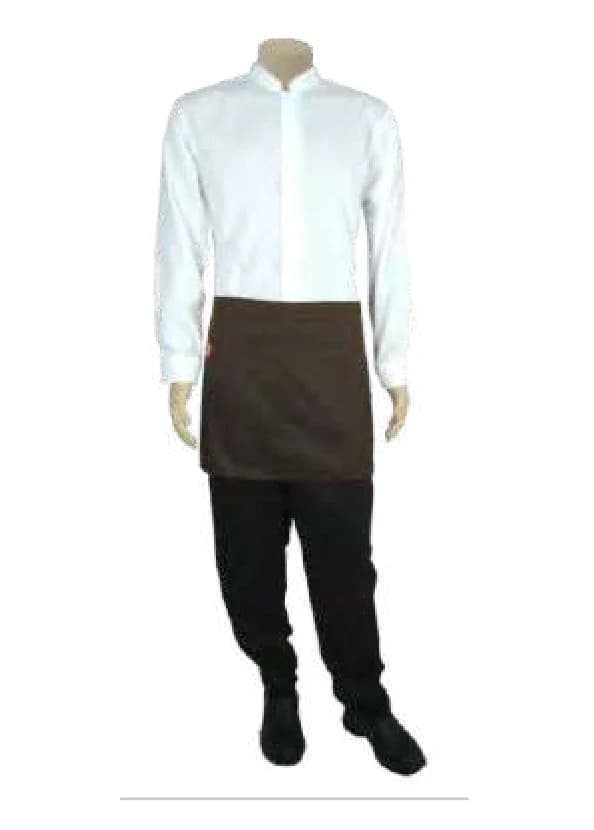 Ladies Open Neck Service Shirt SS (Optional Pockets & Trim) - View 1