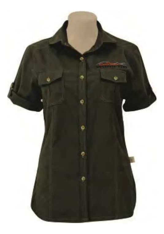Ladies Cargo Mid-Rise Flat Front Shorts - View 1