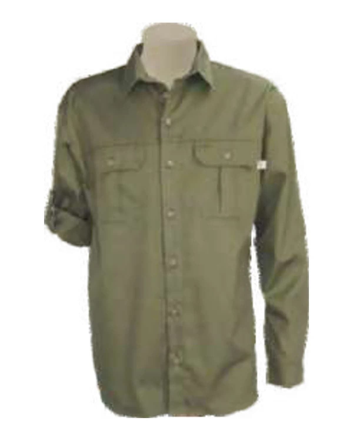 Men's Rangers Twill Bush Shirt with Roll-Up Tabs - Long Sleeve - View 1