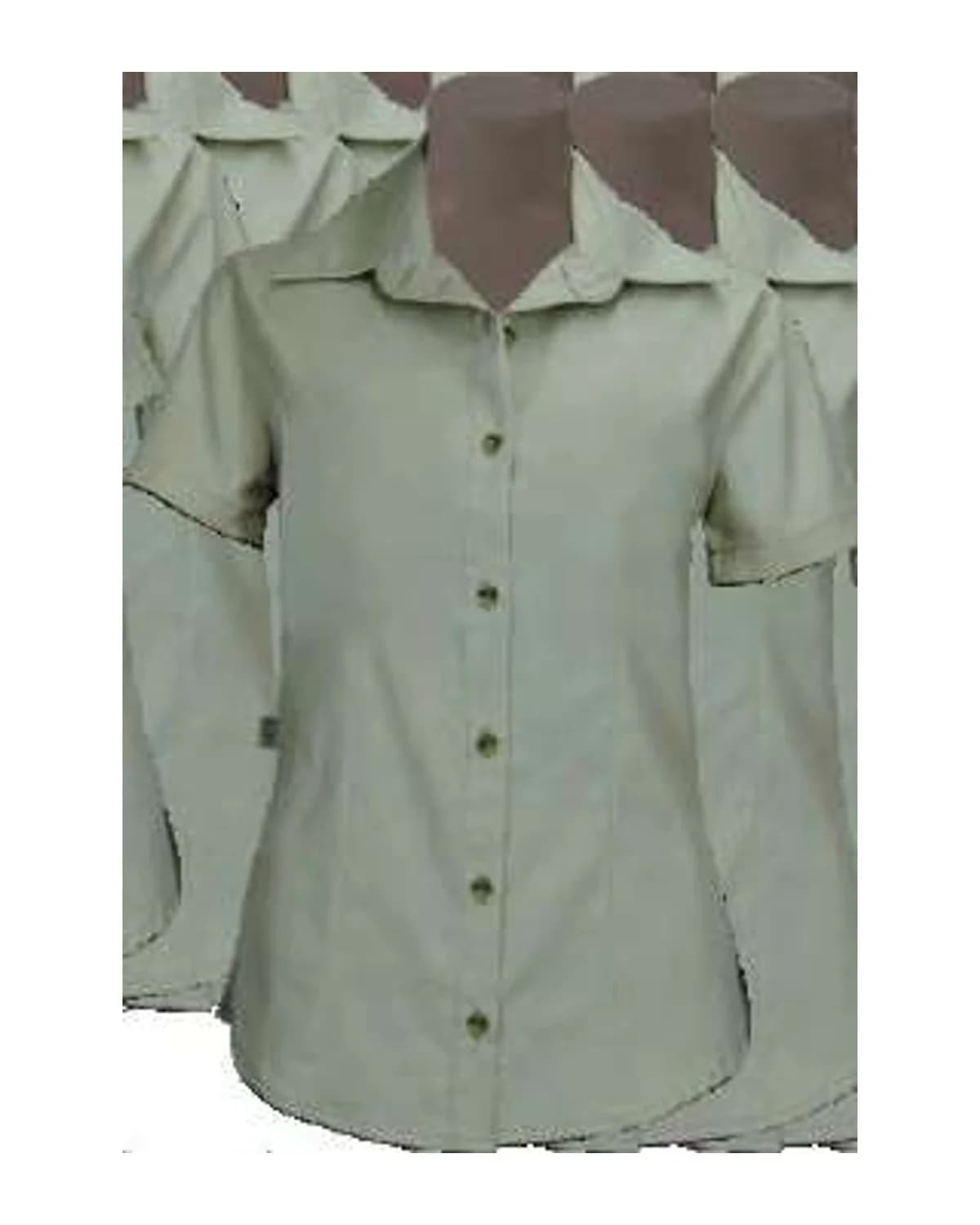 Ladies Classic Shaped Bush Shirt - Short Sleeve - View 1