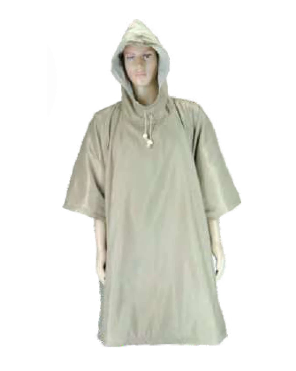 Safari Poncho - Closed Neck Polar Fleece Lined (Knee Length) - View 1
