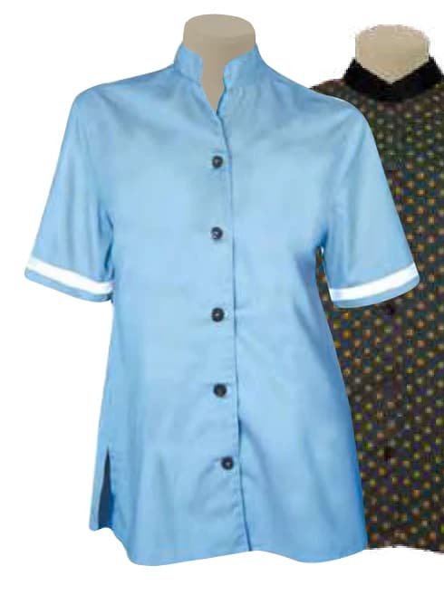 Ladies Half-Elasticated Skirt (Optional Stripes / Trim) - View 1