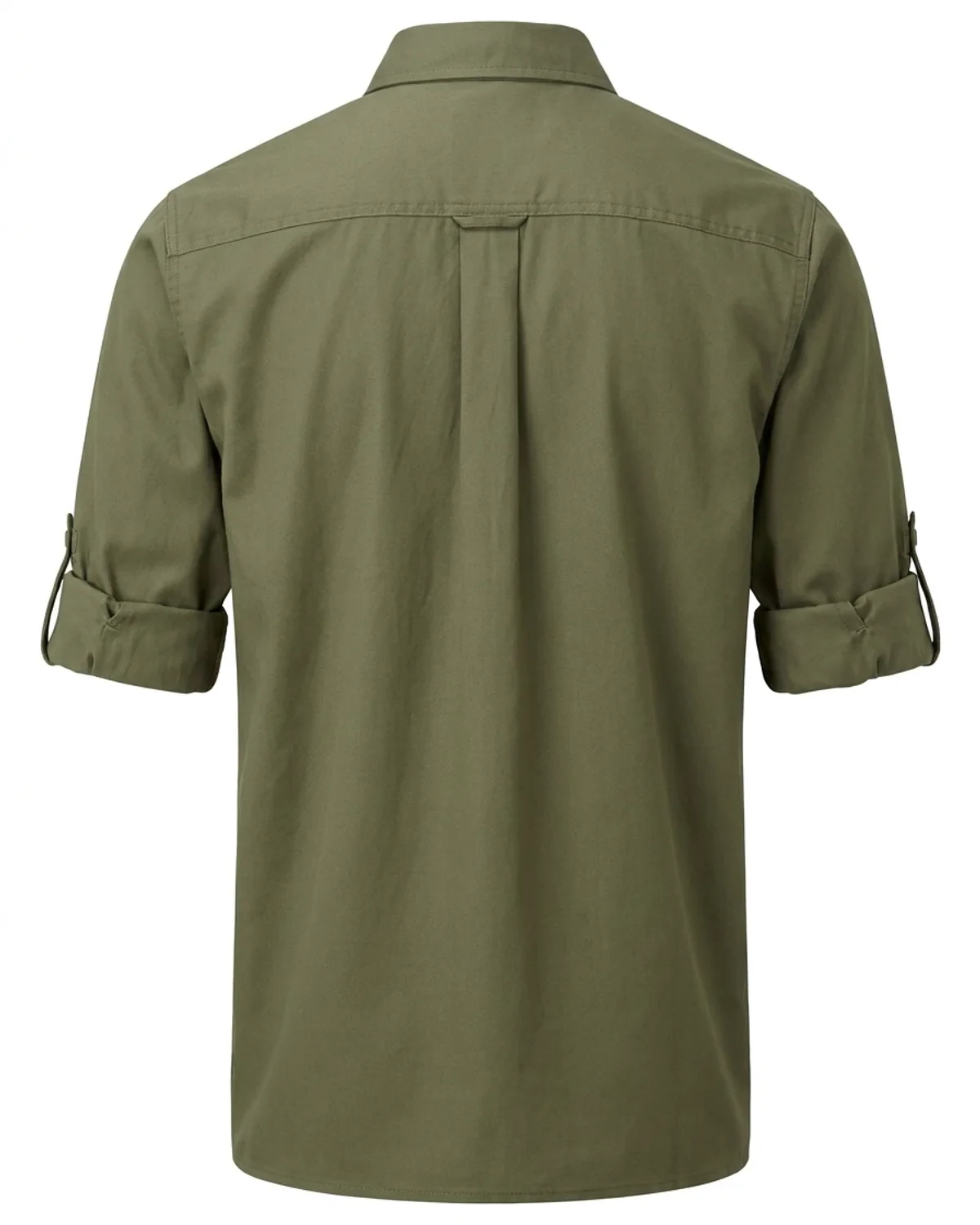 Men's Rangers Twill Bush Shirt with Roll-Up Tabs - Long Sleeve