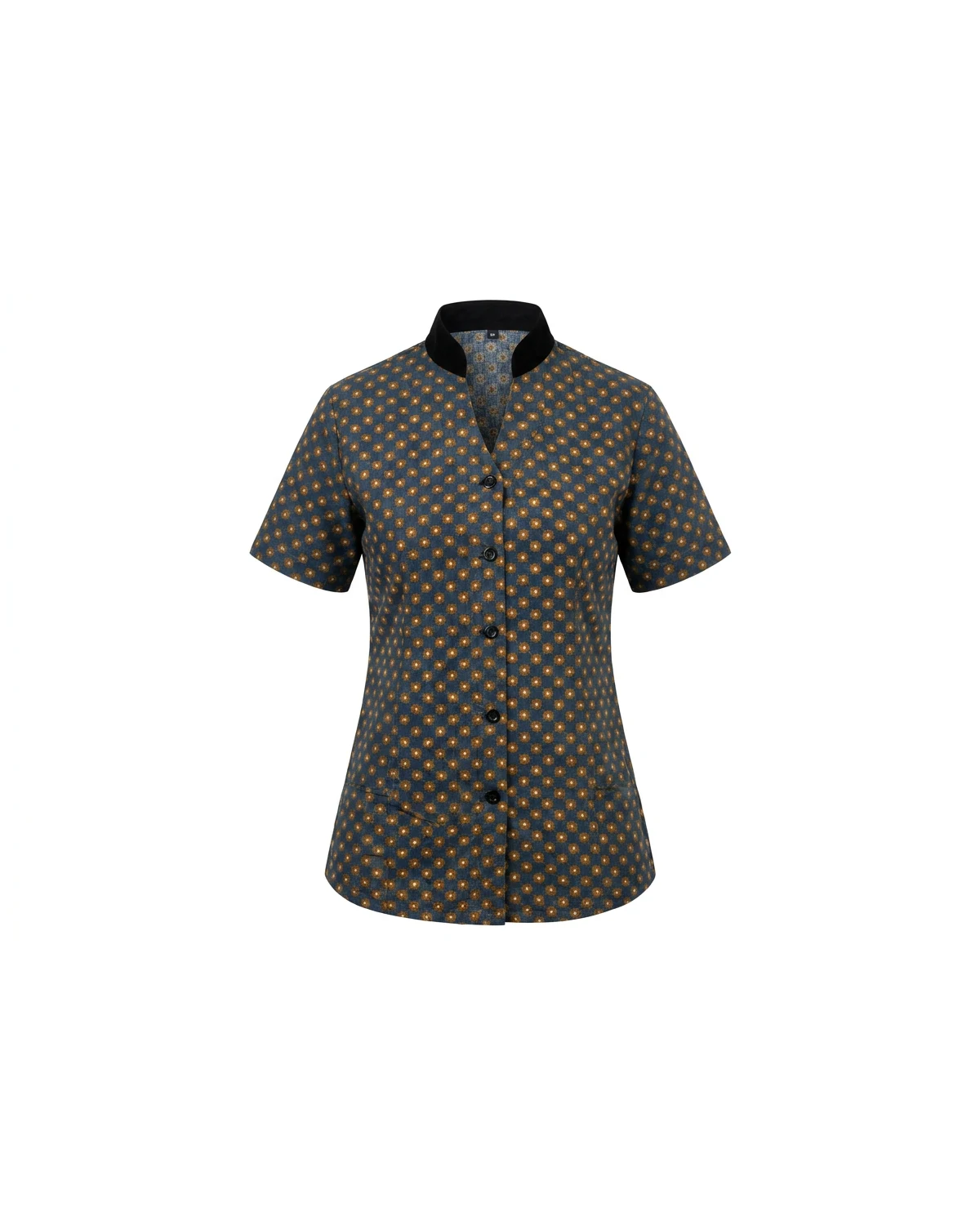 Ladies Shaped Mandarin Service Tunic - Short Sleeve