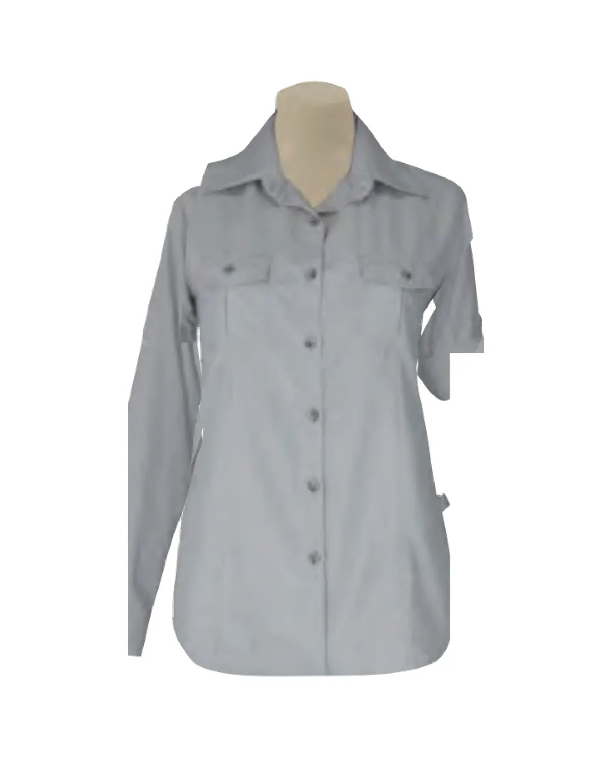Ladies Classic Shaped Bush Shirt with Back Vent