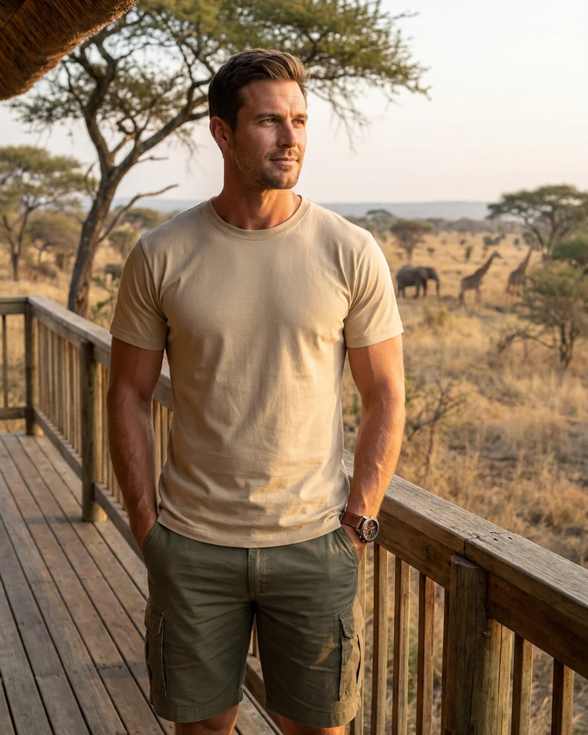 Men's 100% Combed Cotton 165g Crew-Neck T-Shirt