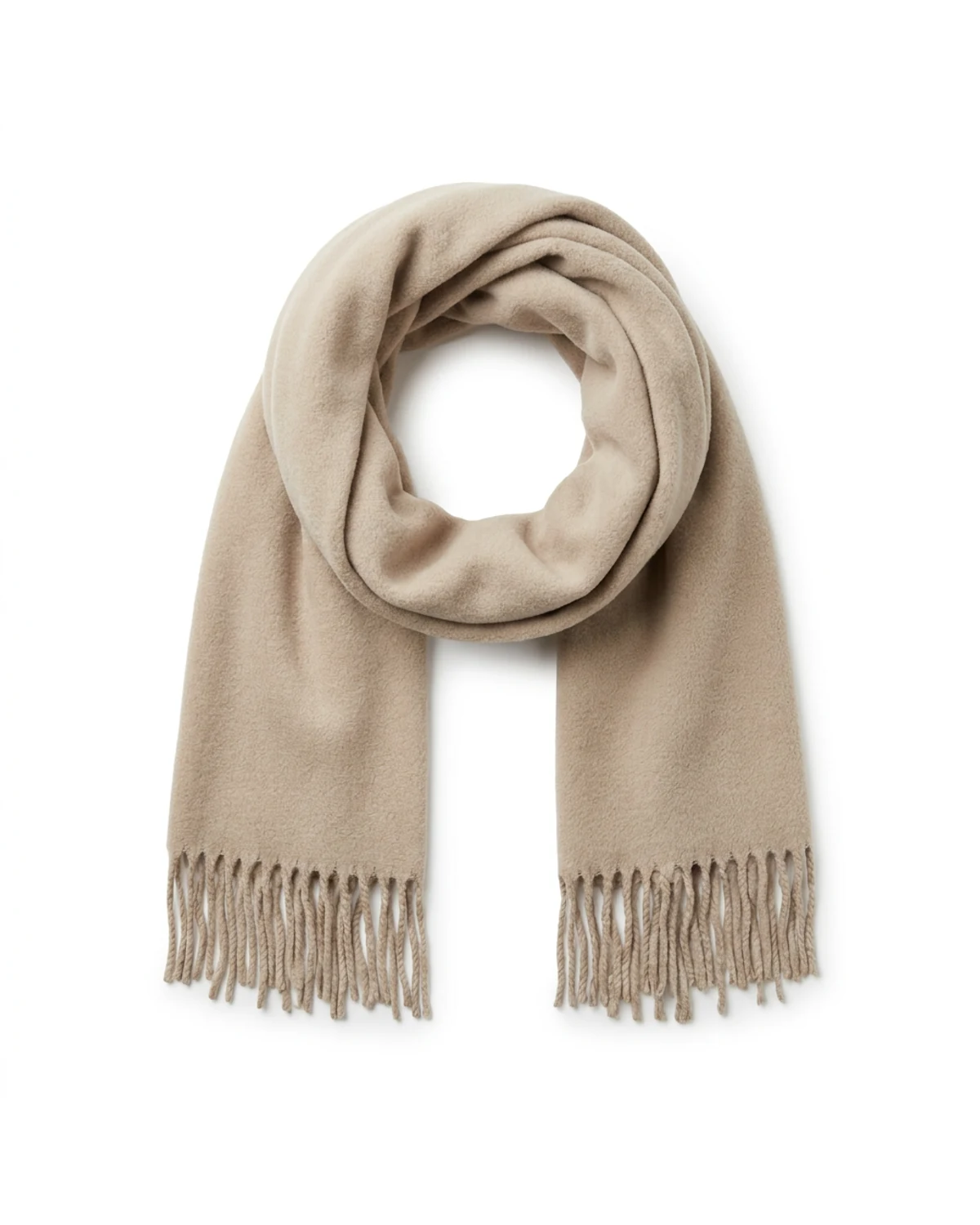 Scarf With Fringe:  Polar Fleece