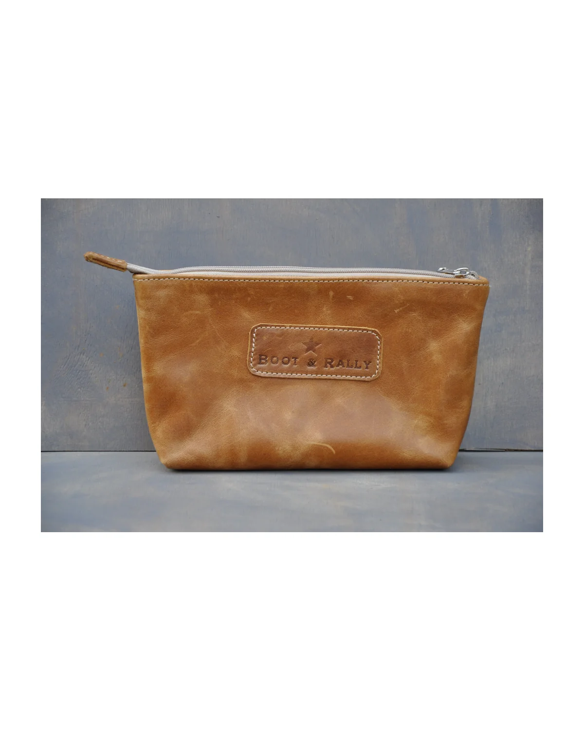Utility Pouch - With Base / Full Leather (Diesel Toffee) - View 1